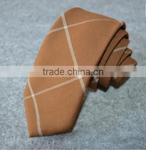 Checked 100% Plain Cotton Ties Business Wedding Party Ties photo-3