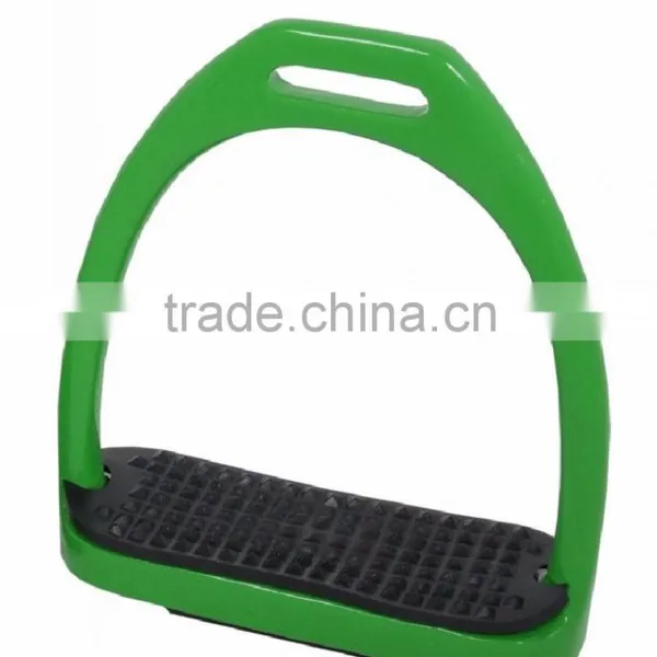 NEW FLEXI SAFETY BENDY STIRRUPS IRONS STAINLESS STEEL HORSE RIDING photo-2