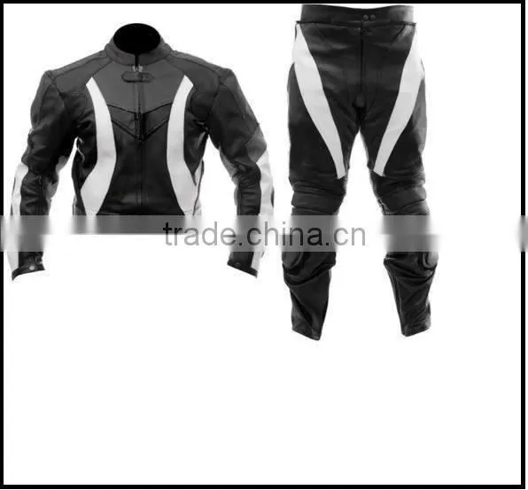 LEATHER MOTOR BIKE RACING TWO PIECE SUIT 6 COLOUR ARTICLE AVAILABLE