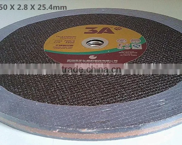 14 16 Inch 350mm 400mm Stainless Steel Cutting Disc, Chopsaw Cut off Disc for Metal photo-4