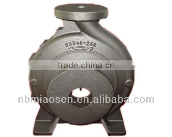 sand casting iron pump shell with abrasive blasting surface treatment