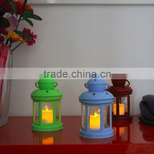2015 Promotion Poppas BS10 Star Pantern Colorful Selection Hanging Led Candle Lantern Decoration photo-2
