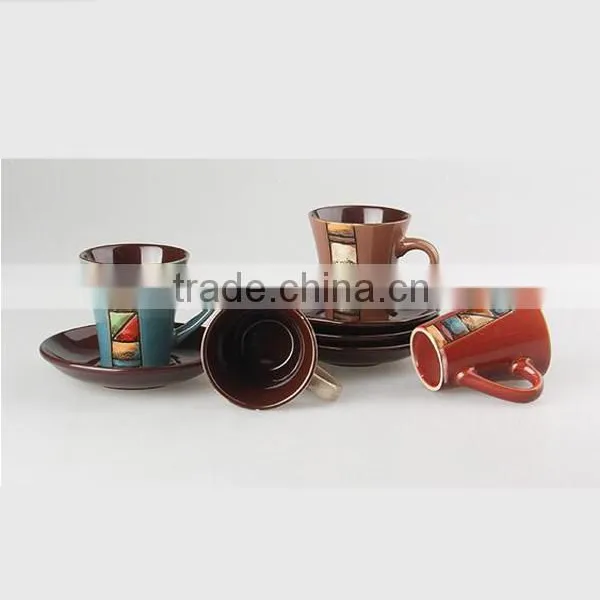 Factory Wholesale Antique Coffee Tea Cups and Saucers