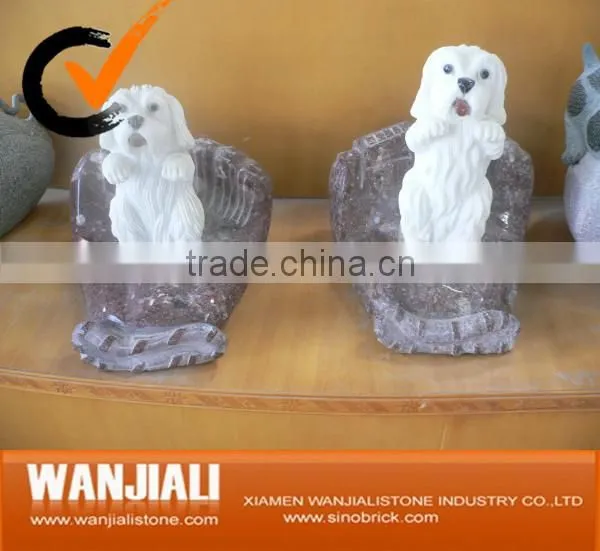 Hand Carved Stone Animal Sculpture Dog Sculpture
