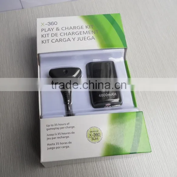High Capacity 4800MAH Rechargeable Battery Pack for Xbox 360 Wireless Controller