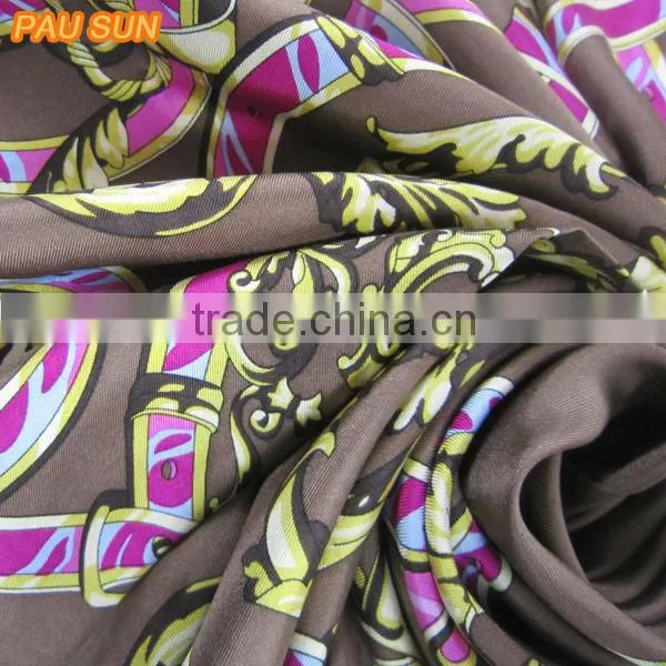 Logo Print Mulberry Silk Scarf