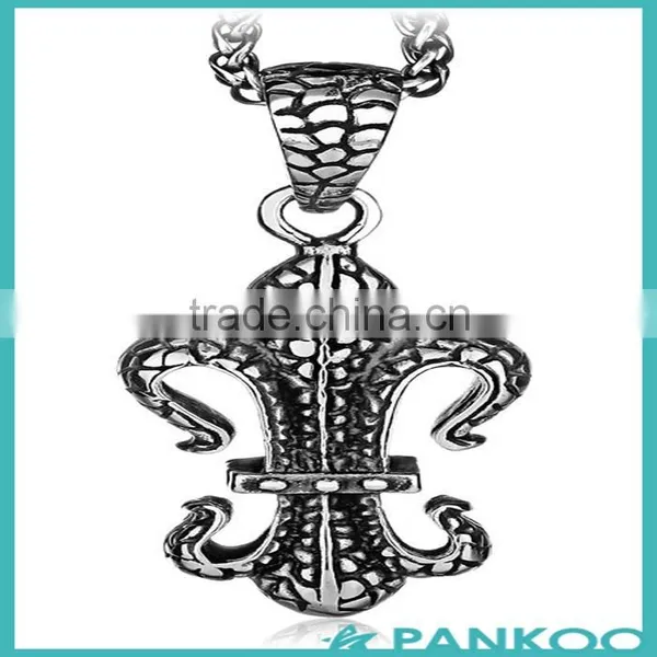 Retro Serpentine Through the Magic of the Ancient Legend of Titanium of Steel or Tai Silver Pendant