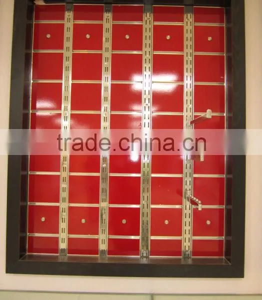 Matt Red Color Melamine Slatwall Panel