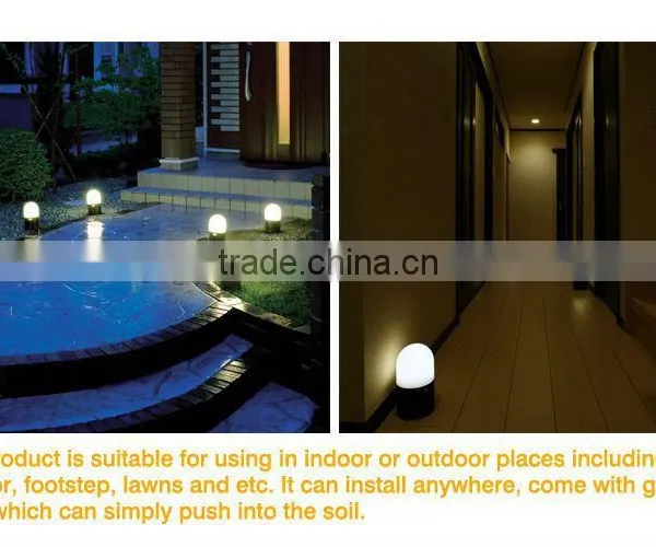 IP44 CE/RoHS 4 Battery Motion Sense LED Sensor Lawn Lamp, Garden LED Motion Sense Light photo-6