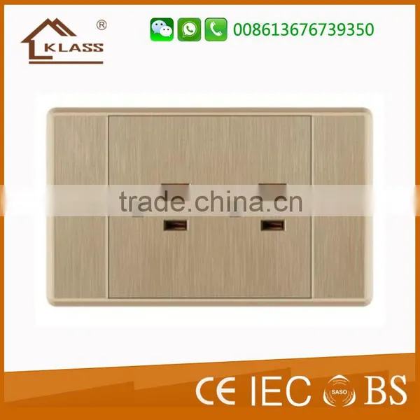 110V 10A Panama Residential Home Use Electric 2 Gangs 2 Way Wall Switches photo-4