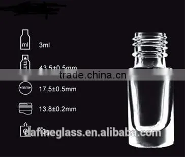 1.5-3ml Transparent Cosmetic Glass Nailpolish photo-3