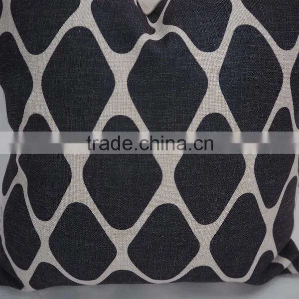 Linen/Cotton Square Decorative Sofa Bed Car Back Pillow Case Geometry Printed Pillows Cushion/cover photo-2