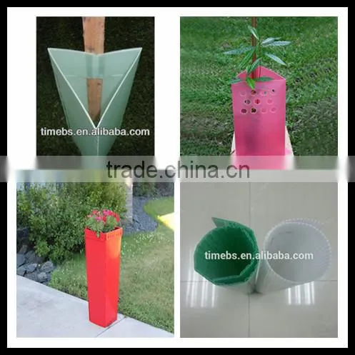 Light Green Corflute Plant Guard/vine Wrap/tree Guard/tree Protector/shelter photo-3