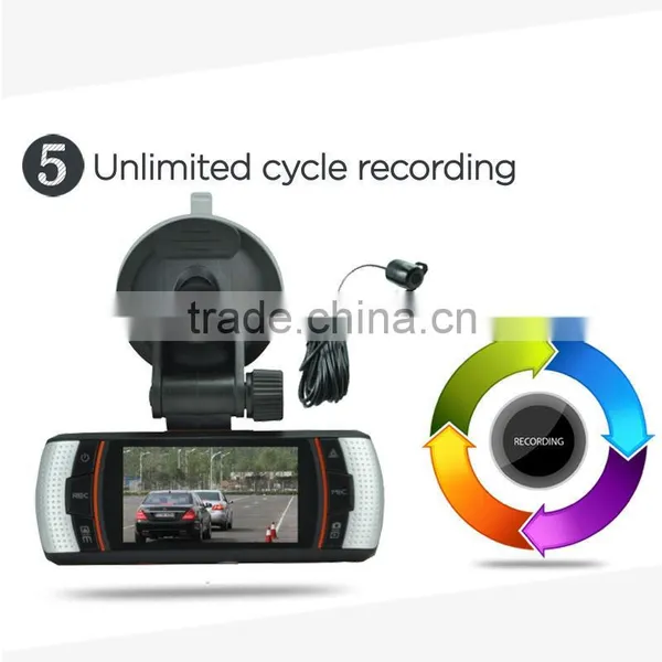 HD 2.7"screen Dual Camera 720p Vehicle Dvr Car Blackbox photo-4