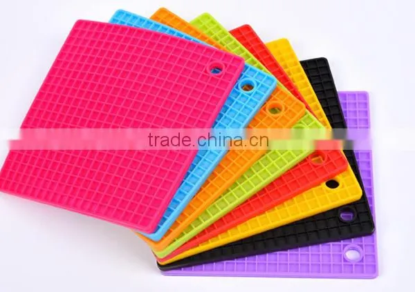 Colorful Non-Slip Heat Resistant Mat Coaster Cushion Silicone Pot Holder photo-6