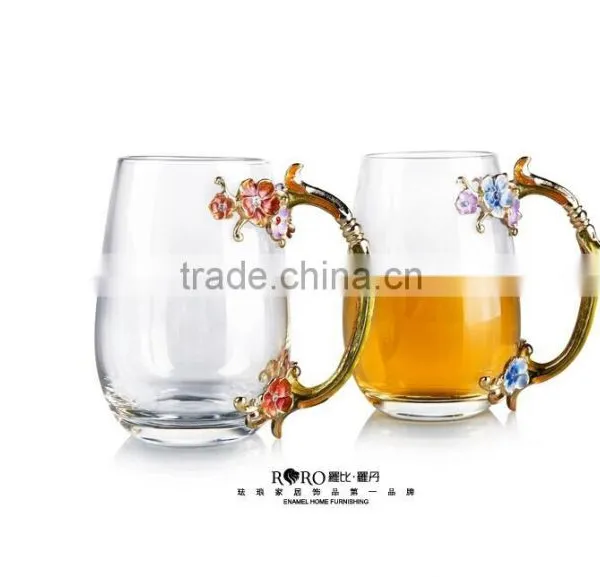 Enamel Gift Pewter Design Flower Model Water Glass Gift photo-3