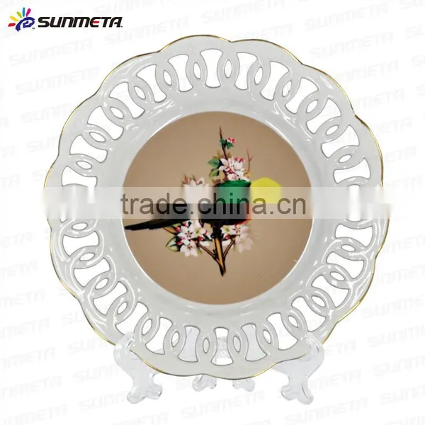 2016 Fashion Decoration 8" Ceramic Engraving Sulimation Plate photo-5