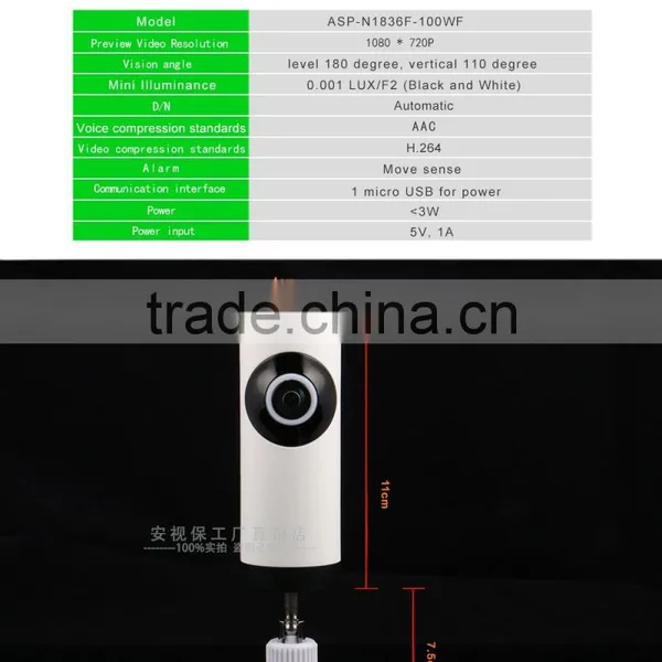 Anspo Hot Sale Wifi Smart Net Camera V380 Wireless ip Camera 1.0 sd Card Wifi ip Camera photo-2