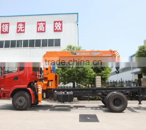 6.3 Ton Truck Mounted Crane SQ6.3S3 160Kn.m at 2.5 m Crane Truck High Quality on Sale Truck Crane