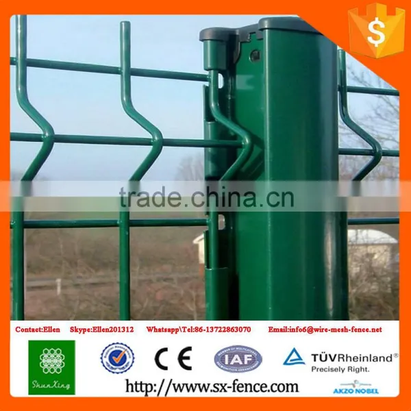 China PVC Coated Green Fence With 55MMX200MM Mesh Aperture