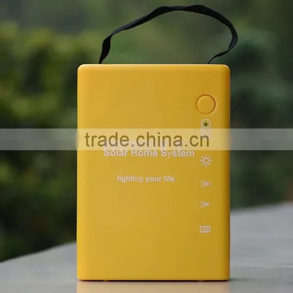 Yellow Solar Lantern With Mobile Phone Charger photo-2