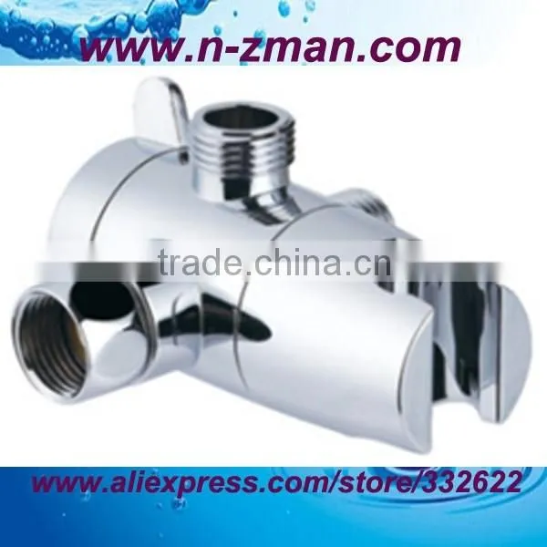 Chrome ABS Shower Diverter,3-way Shower Diverter,Shower Diverter With Mount