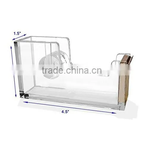 Acrylic & Gold Tape Dispenser by OfficeGoods - A Classic Design to Brighten Up Your Desk and Office photo-5