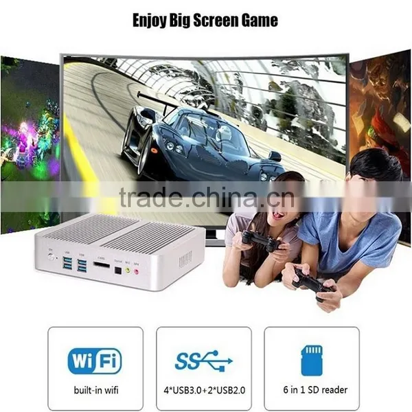 Partaker B3 Business 2 Ethernet Mini PC Fanless Linux Embedded Computer With Intel Core I5 4258u 5200u 5250u Processor photo-5