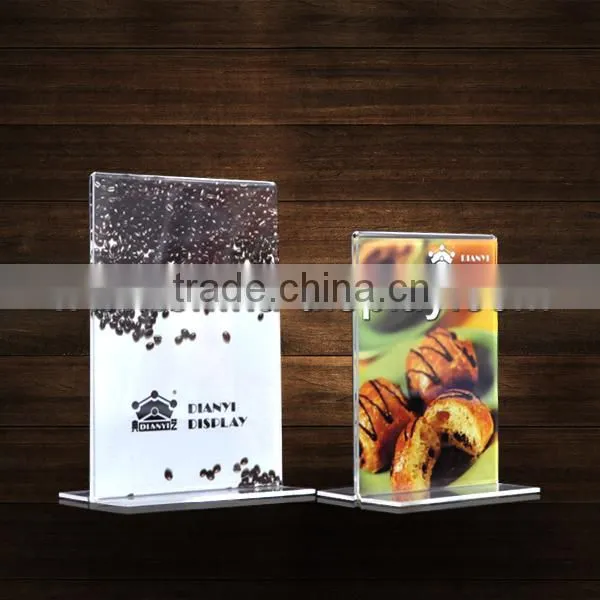 Acrylic Material Double Sided Print Menu Holder Sign Holder photo-4