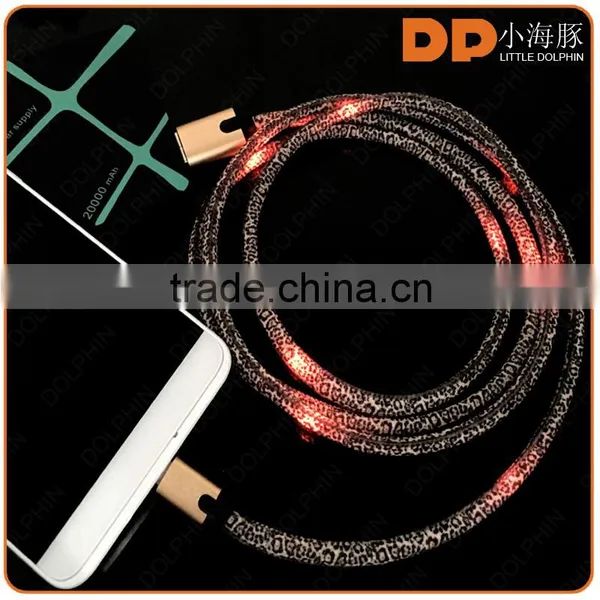 Hot New Products for 2016 High Speed 2 in 1 Usb Cable With Flashing LED Light photo-3