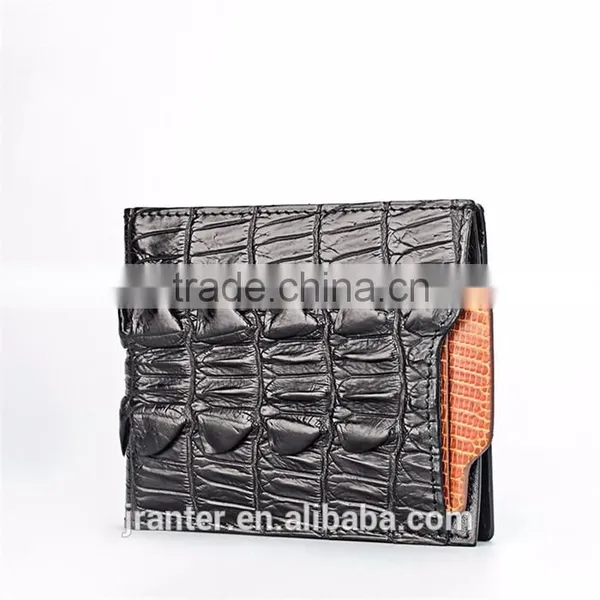 Customize Crocodile Skin Men Wallet With Card Slot Driving Licence Holder Genuine Leather Wallet Manufacturer photo-3