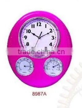Colorful Plastic Weather Station Wall Clock photo-2