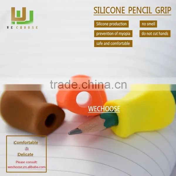 Best Selling Silicone Pencil Grip Soft and Safe Rubber Pencil Grip Benifits Kids Handwriting Habit photo-2