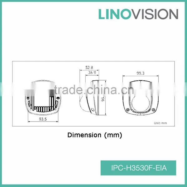 3 Megapixel HD IR Water and Vandal-proof Build in Mic Network Mini Dome IP CCTV Camera photo-2