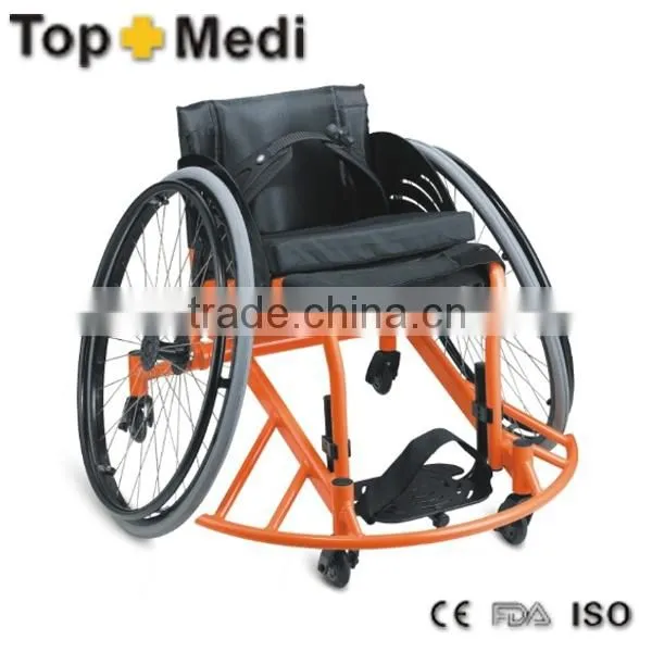 Christmas Promotion Guangzhou Topmedi Aluminum Foldable Lightweight Sports Training Basketball Wheelchair photo-2