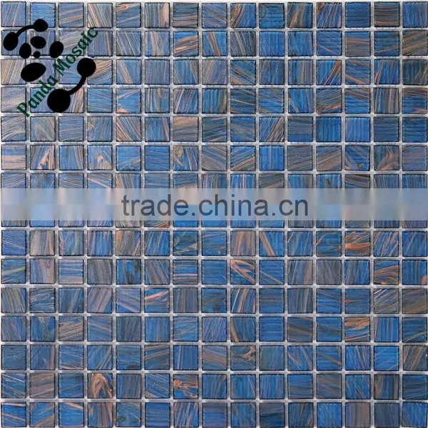 SMH10 Building Materials Mosaic Wholesale Columns Mosaic Goldline Glass Mosaic photo-3