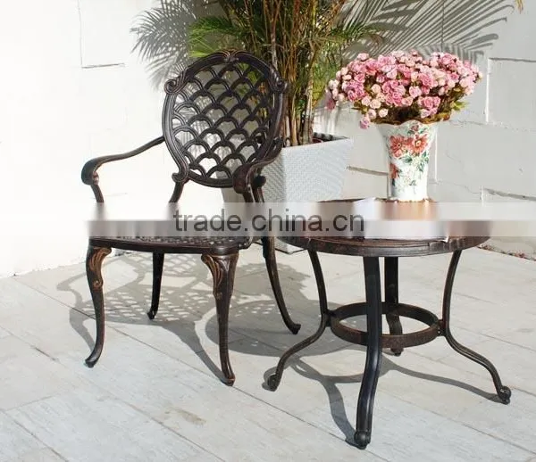 New Design Patio Furniture Cast Aluminum Bistro Table Set Outdoor Furniture photo-2