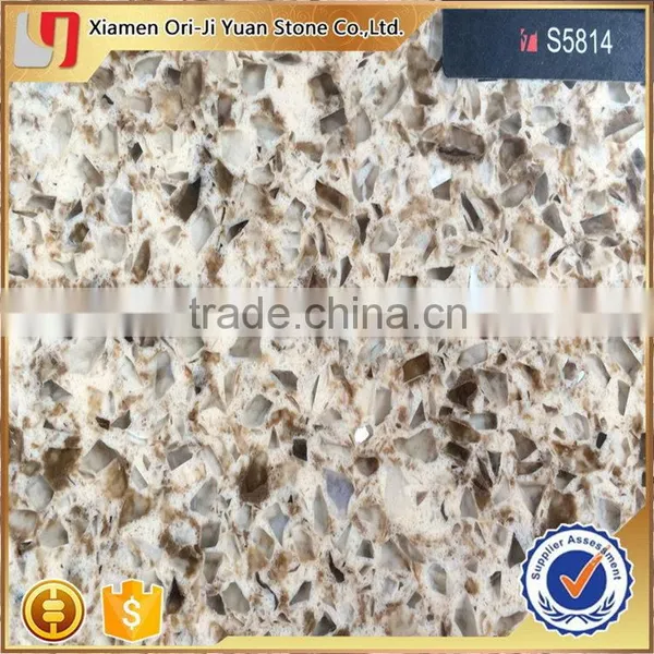 Excellent Quality Cheapest Good Red Artificial Quartz Stones photo-4