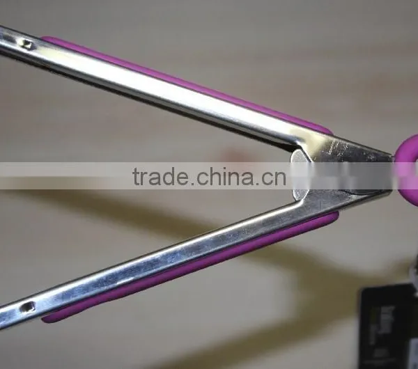 BBQ Tongs Wholesale Bbq Grill Tongs Rose Round Stainless Steel +nylon Tongs NL83 photo-4
