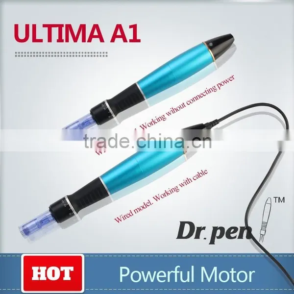 2016 Blue Wireless Derma Pen Dr Pen Microneedle Dermapen Rechargeable Dr Pen photo-6