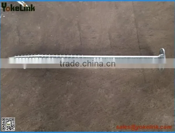 Hot Dip Galvanized Carbon Steel Solid Shaft Helix Screw Anchor photo-3