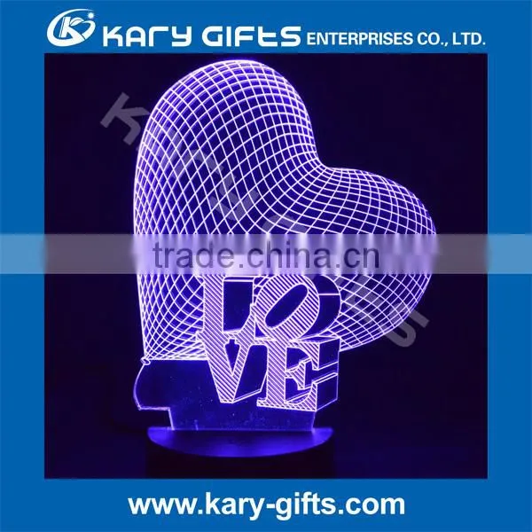 Acrylic Table Light Colorful 3D LED Lamp photo-4