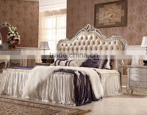 Bisini Luxury Furniture Bed, Exquisite Bedroom Furniture King Size Bed, Wooden Bedroom Furniture Set (BF01-ML010) photo-2