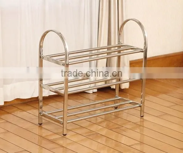 5 Tiers Stainless Steel Square Tube Shoes Storage Orginaze photo-3
