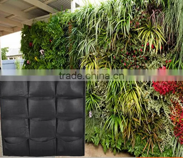 Newest Wall Hanging Planter Vertical Felt Garden Plant Grow Container Bags photo-2