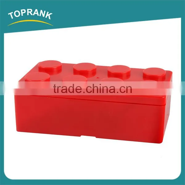 Multi-function Desktop Storage Building Blocks Design Plastic Storage Box With Lid photo-5