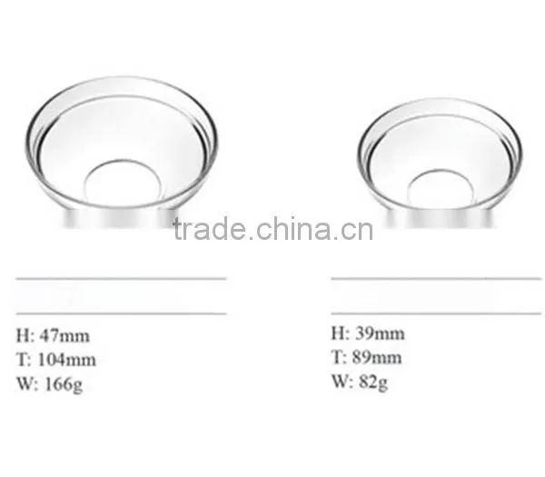 hot boat salad bowl machine made glass bowl