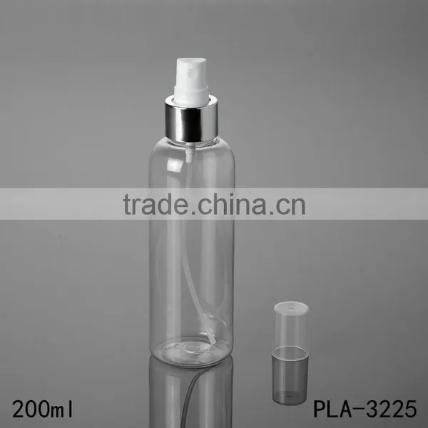Clear 2017 Hot New Products Cosmetic Fragrance Perfume Round Shoulder 200ml Hot Sale Price Plastic Spray Bottle of Water photo-2