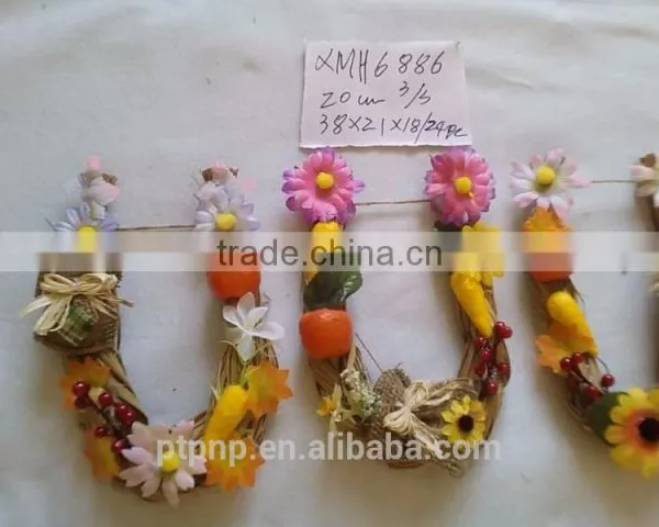 Straw and Fabric Scarecrow for Autumn and Harvest Decoration photo-6