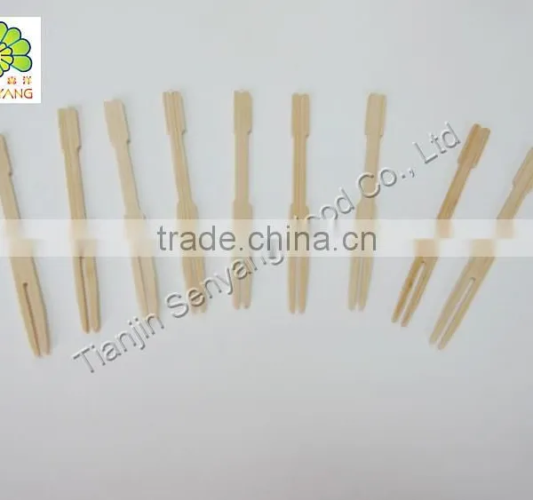 Disposable Birch Wood Fruit Fork photo-3
